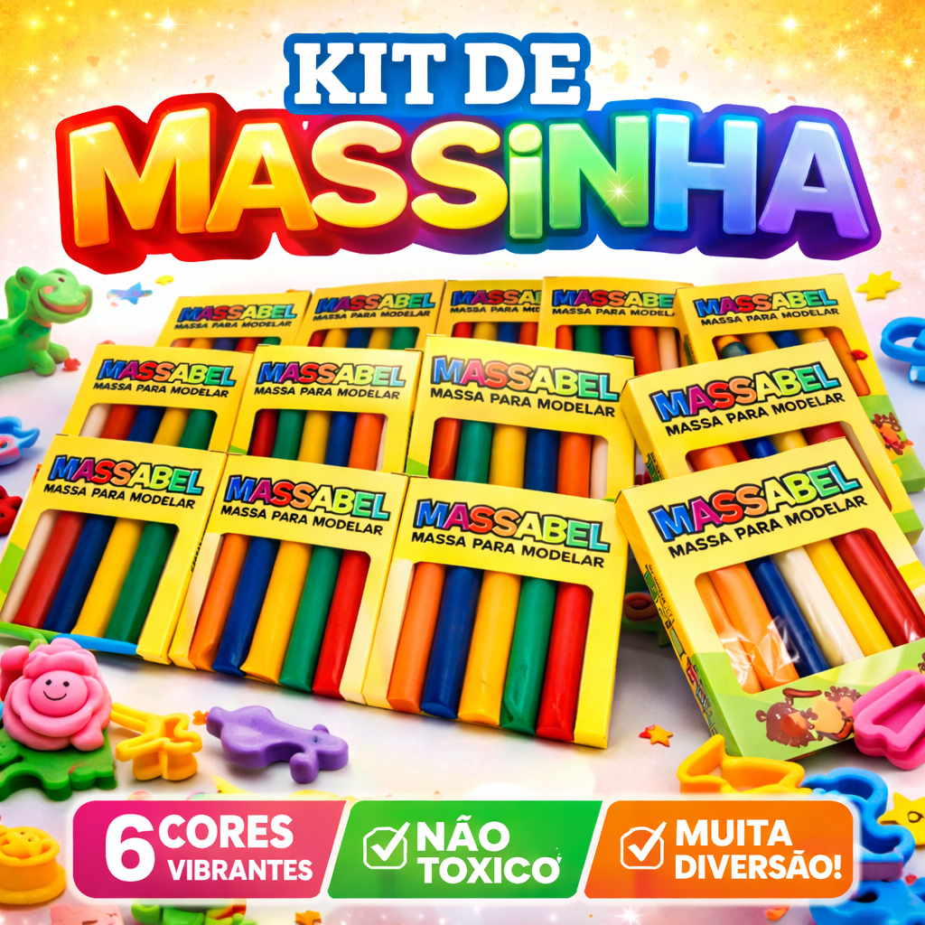 Kit 3/10/20 Unidades Massinha de Modelar 65g cada Lembrancinha Festa Aniversário em Oferta na Shopee