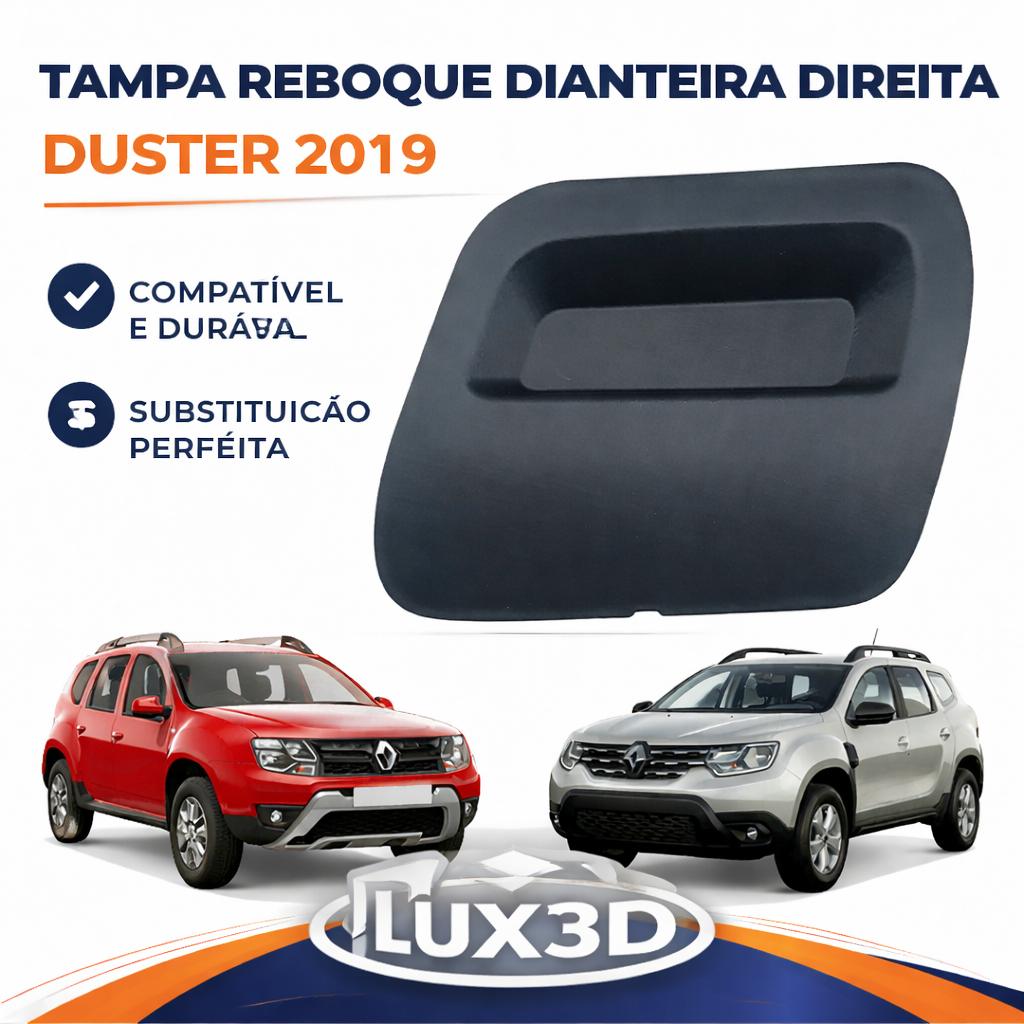 Tampa Reboque Dianteira Duster 2019/2020/2021/2022