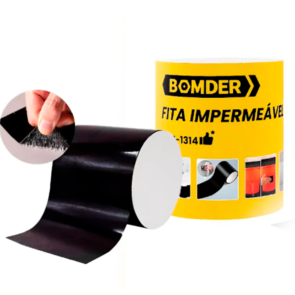 Super Fita Flex Adesiva Tape Preta 10cm X 150cm Cola Tudo Multi Aplicação