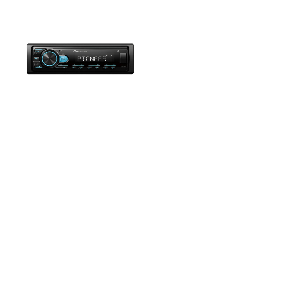 Rádio Pionner Mvh-145br Mp3 Player Som Automotivo Usb Bt