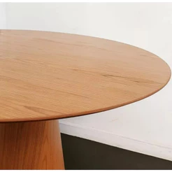 Mesa Cone Redonda Laminada Mdf Cinamomo 100cm