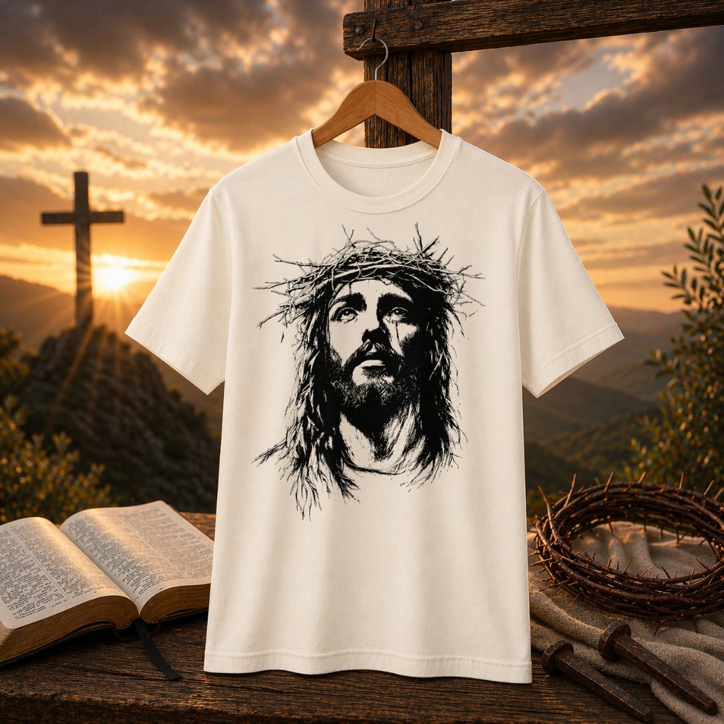 Camiseta Masculina streetwear com Estampa Modelo: "Jesus Cristo" - lançamento inédito 2026