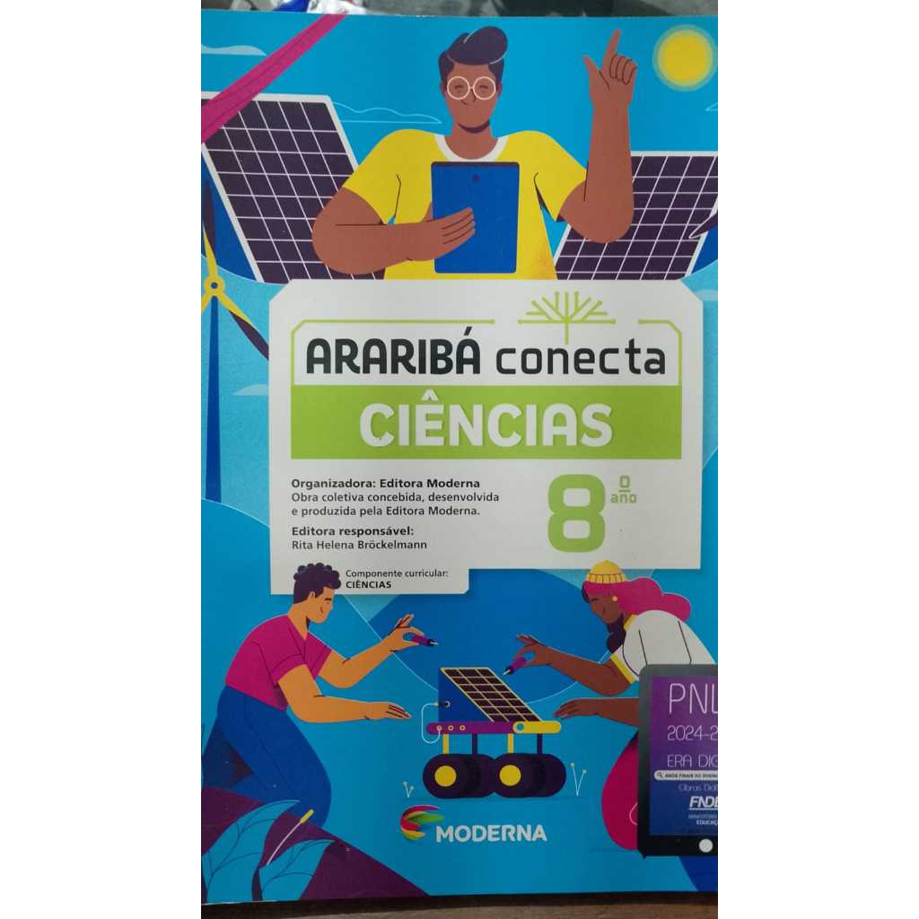 LIVRO- ARARIBÁ CONECTA CIÊNCIAS 8 ANO- 2022 -ALUNO-ENSINO FUNDAMENTAL-RARO