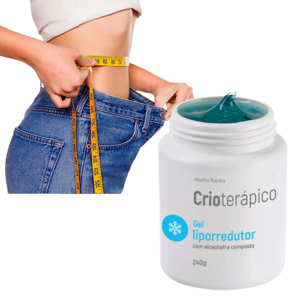 Gel Liporredutor Crioterapico Com Alcachofra Composta Queima De Gordura 240g Abelha Rainha