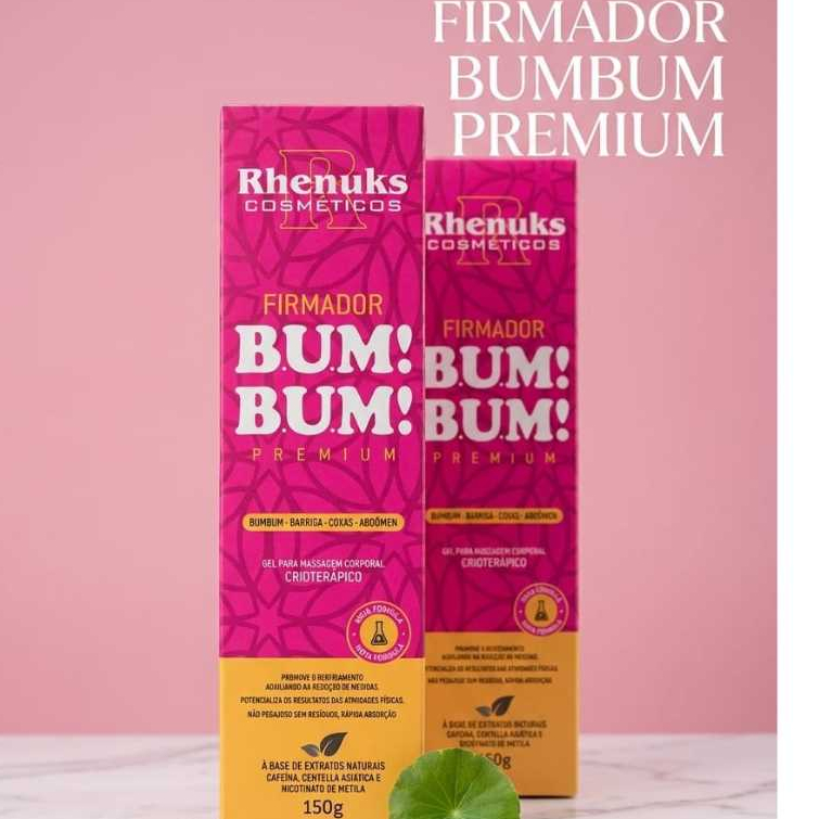 kit 2 Cremes Firmador BUMBUM Premium - Redutor de Estrias e Celulites - 2 unidades