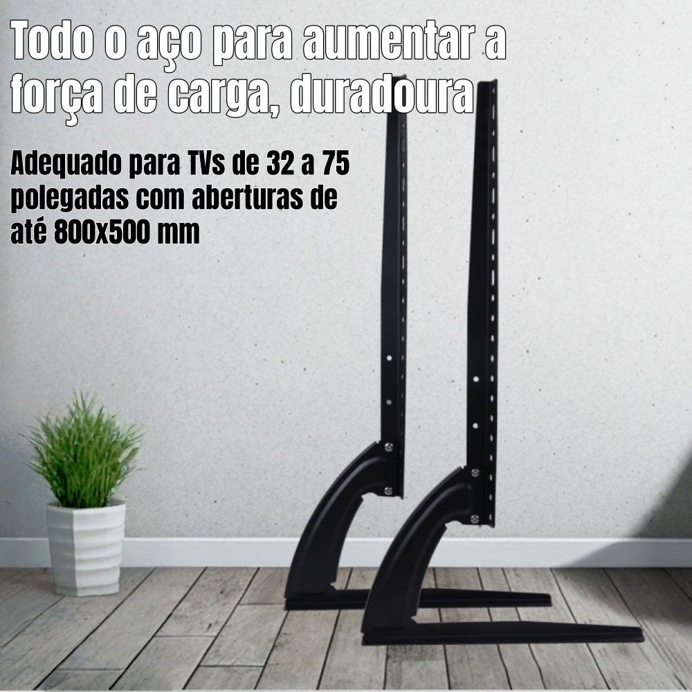 Suporte de TV de Mesa Universal 26-75” – Ajustável e Resistente para LCD, LED e Plasma — imagem 2 de 2