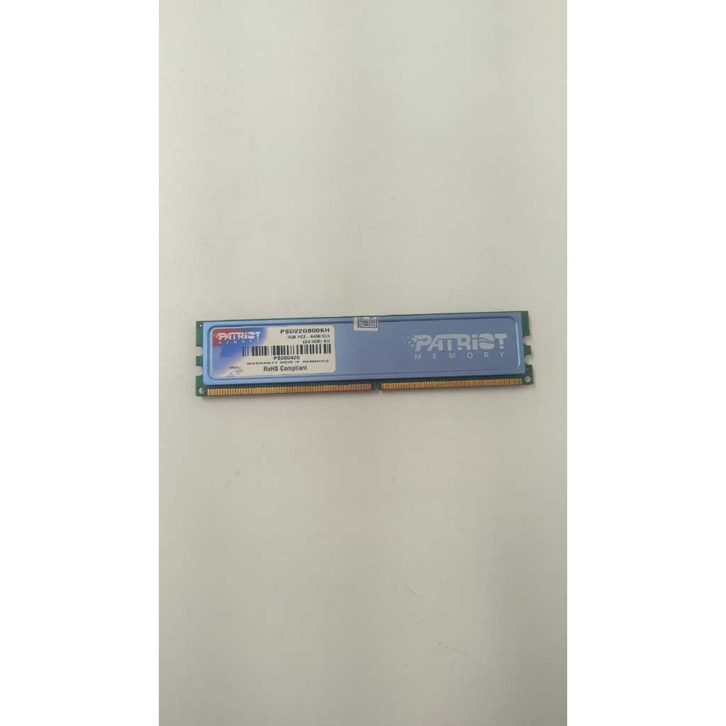 Memória RAM DDR2 Patriot 2GB 800MHz PC2-6400 Desktop