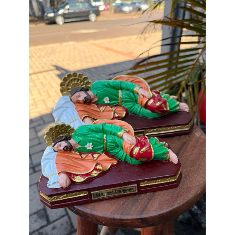Imagem São José Dormindo em Borracha 28cm ou 19cm – Santo Protetor das Famílias e dos Sonhos