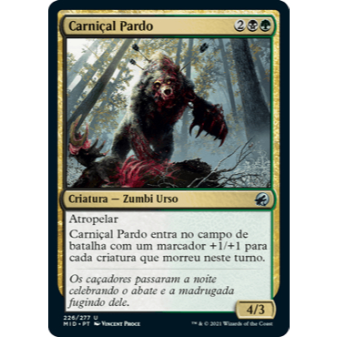 Carniçal Pardo (Zumbi) - - Magic The Gathering