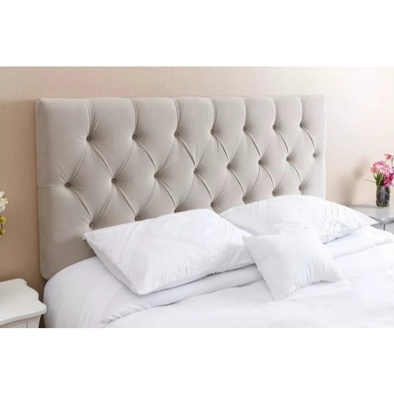 Cabeceira Cama Casal Capitonê 140cm Estofada Luxo Moderna Premium Quarto Letícia Pronta Entrega Cor