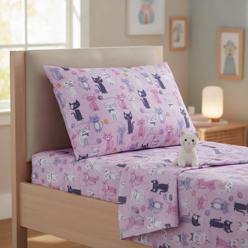 Jogo De Lençol 3 Peças Cama De Solteiro Infantil Estampado Microfibra 100% Poliéster - 3 peças