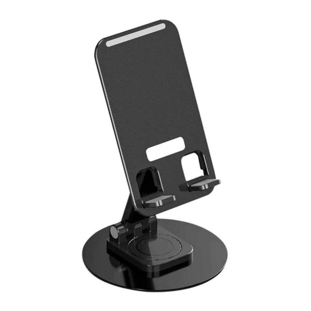 Suporte Para Celular e Tablet Dobrável Portátil Ajustável Apoio Mesa Rotação de 360 ​​graus