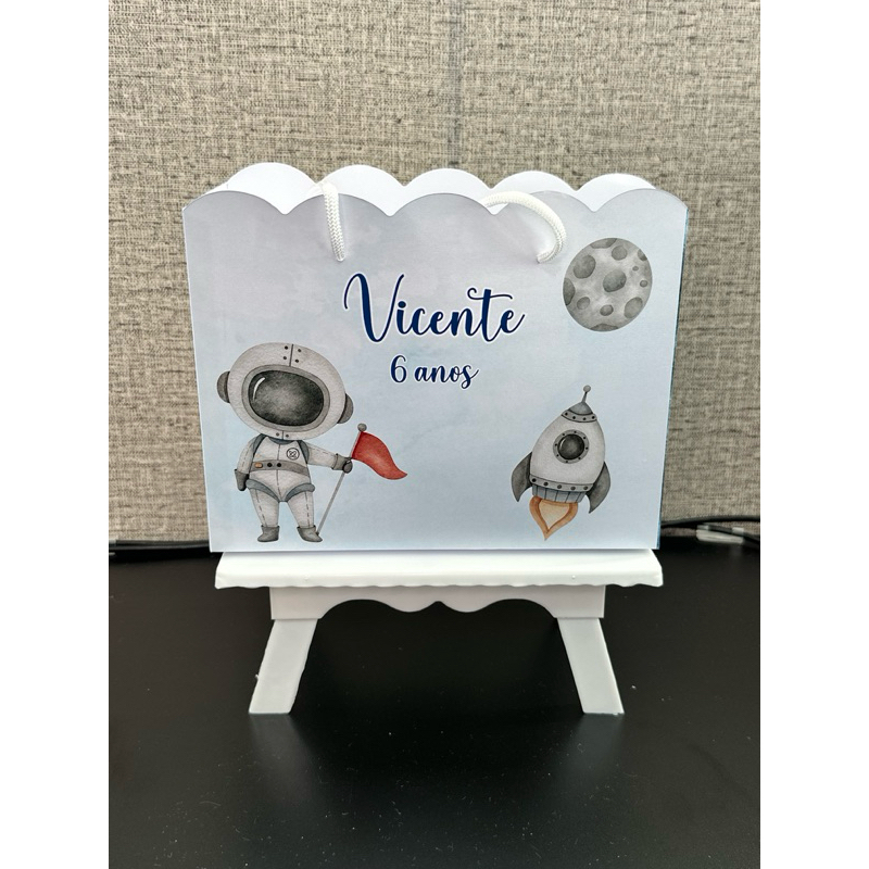Sacolinha ASTRONAUTA personalizada | PEGUE E MONTE | Lembrancinha | Festa Infantil | Aniversário