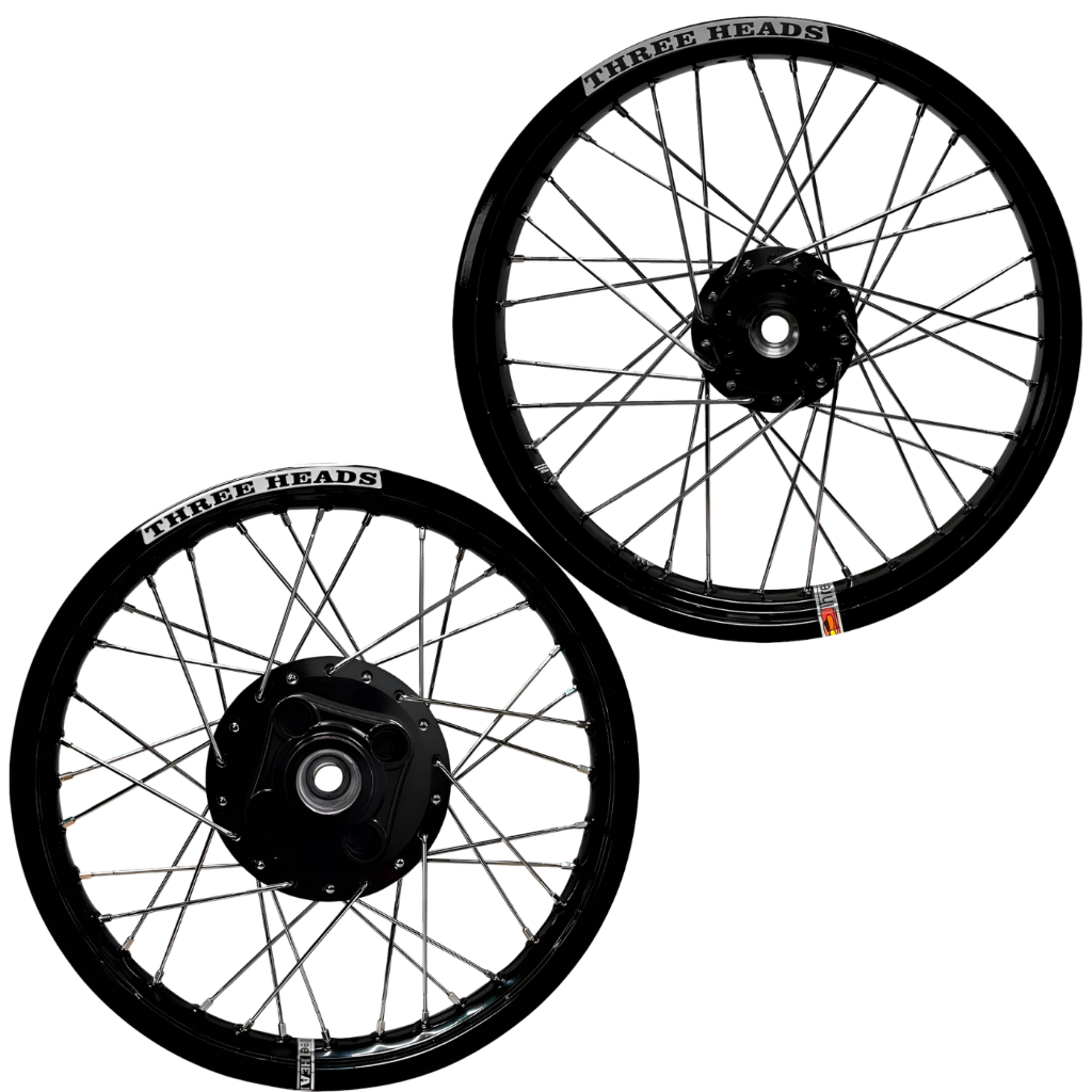Par Rodas Disco Esd ThreeHeads Preto Brilho Cg Titan Today 125 83/99