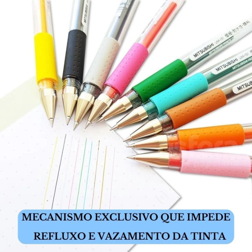 Caneta Uni-Ball Signo Dx 0.38mm Gel (UM-151) - Mitsubishi — imagem 2 de 2