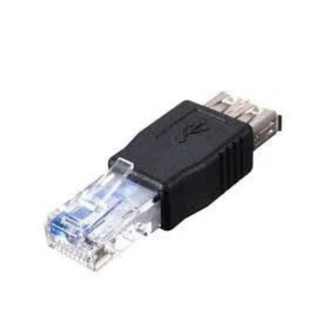 Conector Usb A Fêmea X Rede Rj45 Macho Internet Novo
