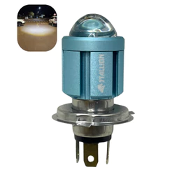 LÂMPADA DE LED H4 MOTO FAROL ALTO E BAIXO 6500K 1500 LÚMENS STALLION