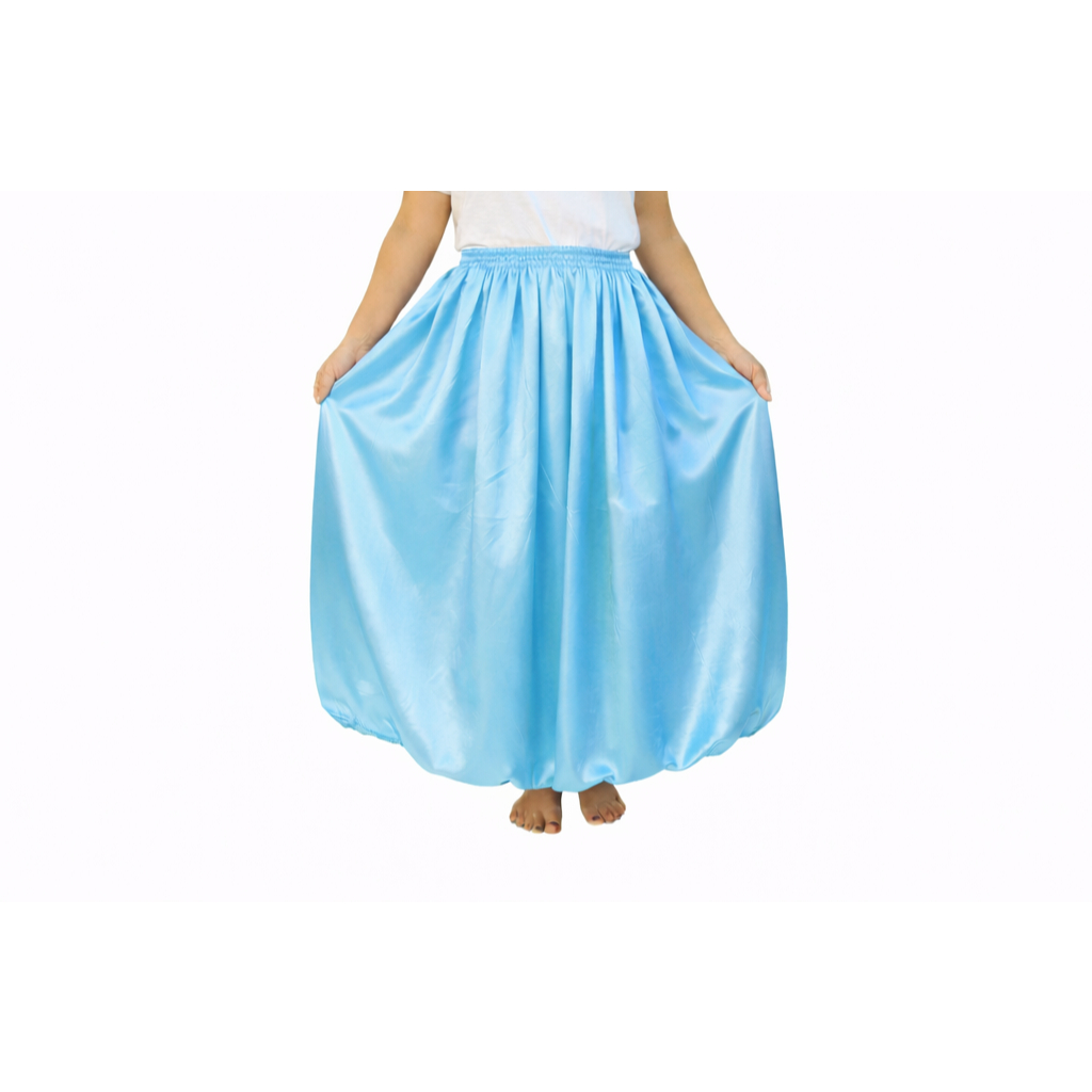 Saia Azul De Cetim Umbanda E Candomblé Iemanjá Feminina