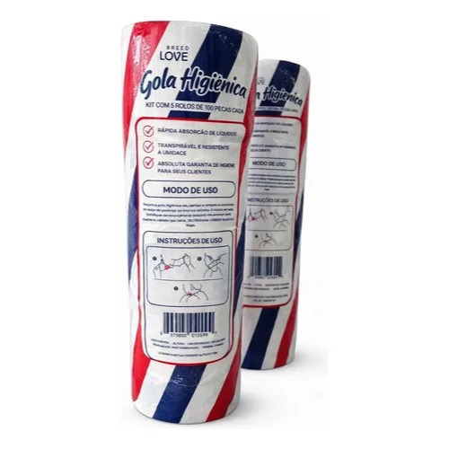 Gola Higiênica Descartável breed love 2 kit com 1000 unidades.