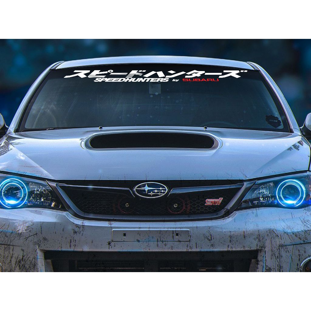 Adesivo Speedhunters Japonês Parabrisa Carro Legacy Vivio Impreza Outback Forester Tribeca WRX STi