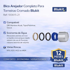 Bico Arejador Completo Para Torneiras Cromado Blukit
