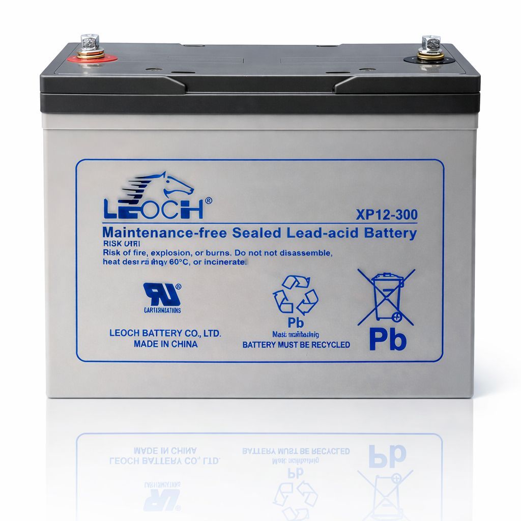 Bater!a Leoch 12v 80ah XP12-300 - Ideal para Nobreak, CFTV, cadeira de rodas, Iluminação.