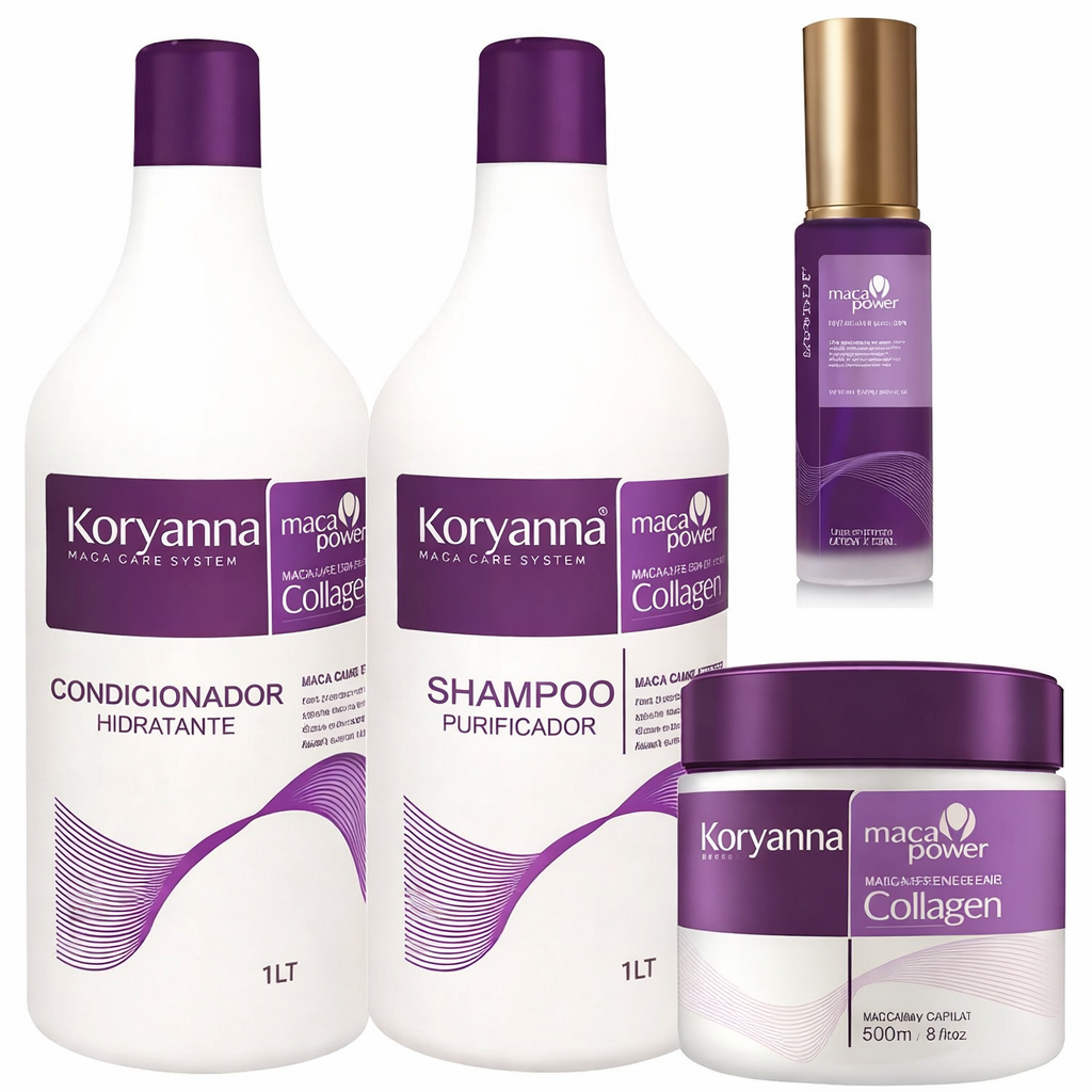 Kit Koryanna Platinum Matizador 4 Produtos – Loiro Branco, Grisalho Sem Amarelado