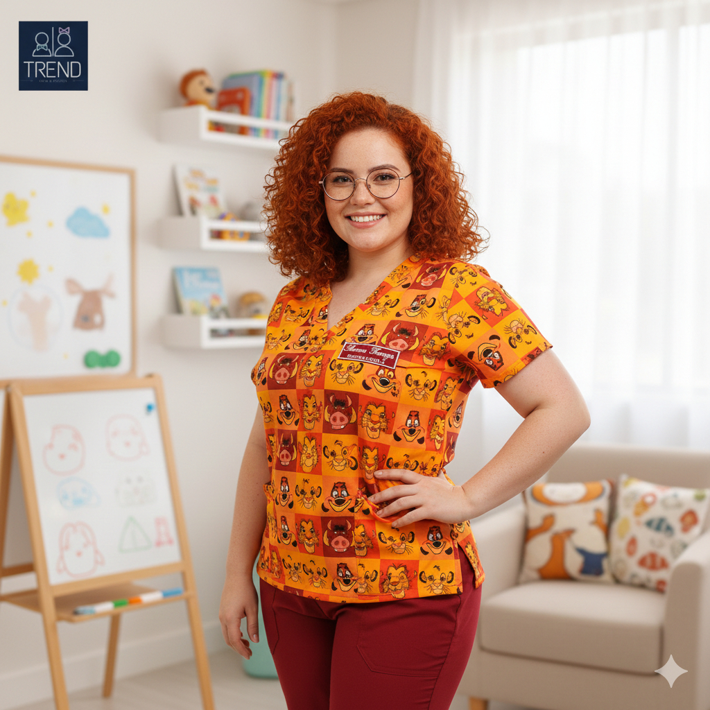 SCRUB REI LEÃO PIJAMA HOSPITALAR  (Todos os Tamanhos) em Oferta na Shopee