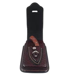 kit Capa Bainha de Celular de Couro + Faquinha Campeira Skinner Inox Super Corte