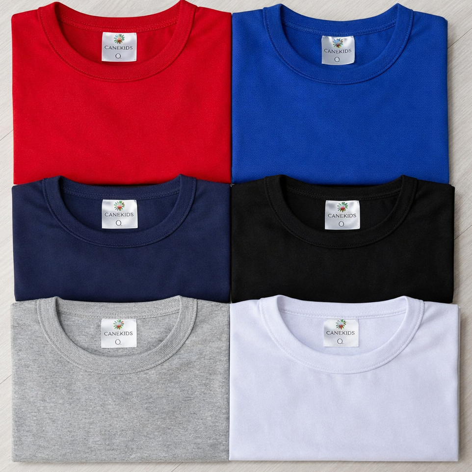 Kit Camiseta Infantil Menino Básica 100% Algodão do 1 ao 10 Anos | Blusa Infantil Menino Sortida