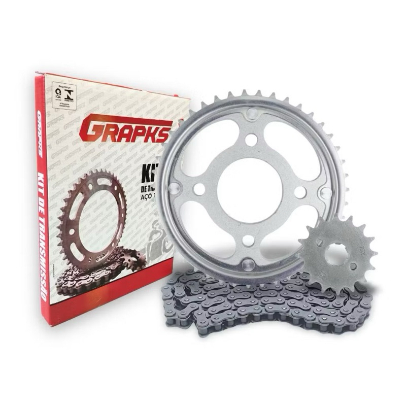 Kit Relação Completa Titan 150 2004 a 2015 Pinhão Coroa e Corrente Alta Durabilidade em Oferta na Shopee