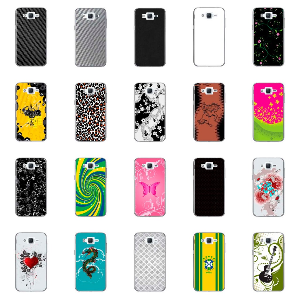 Capa Adesivo Skin349 a 368 Verso Para Samsung Galaxy J2 (J200)
