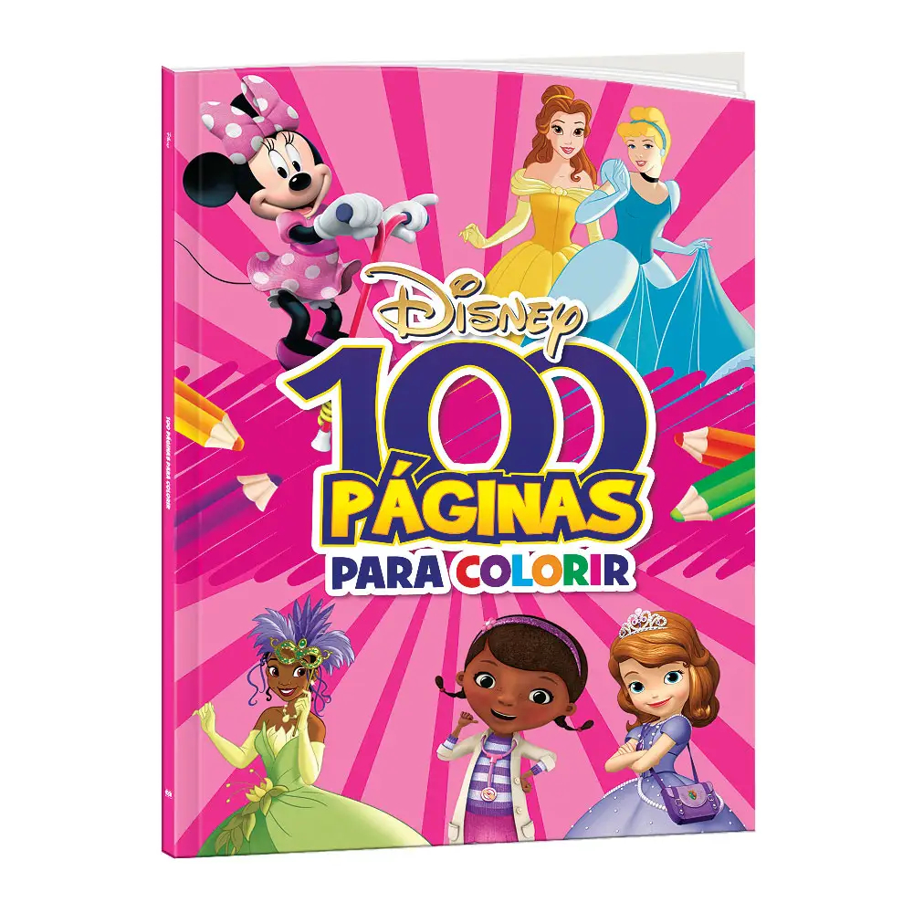 Livro de Colorir Disney Meninas 100 Páginas