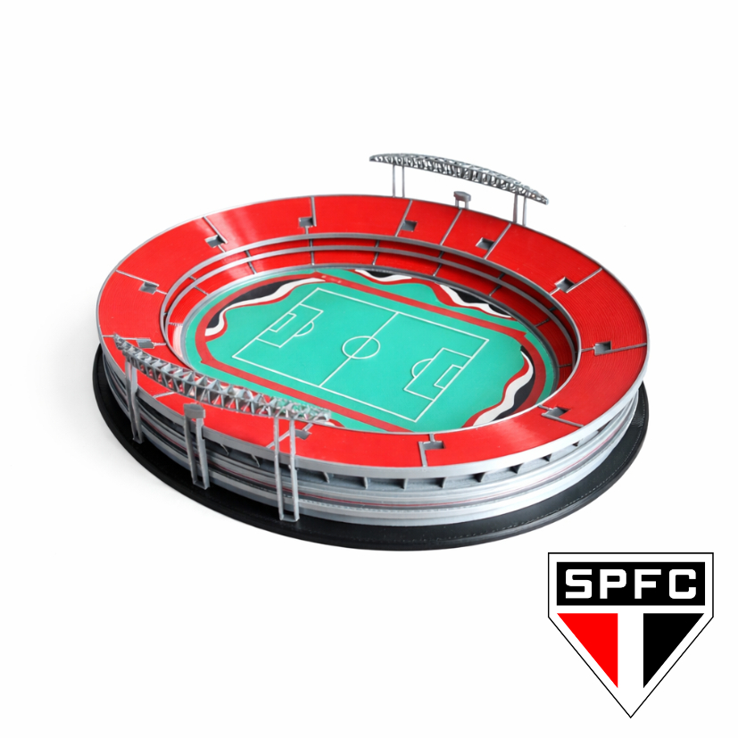 Miniatura Estádio do Morumbi - Maquete Decorativa São Paulo Futebol Clube