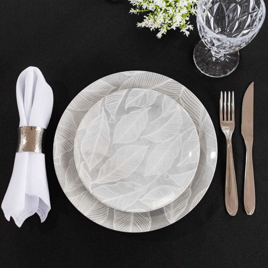 Imagem Jogo de Pratos Jantar Arbo Tramontina Porcelana Conjunto de Pratos Raso, Fundo e Sobremesa Kits