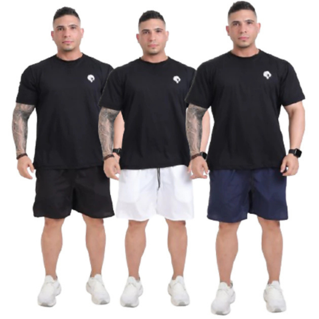 Kit 3 Bermudas Dry Fit Masculina Academia Direto Da Fábrica Short Treino Corrida Masculino Atacado