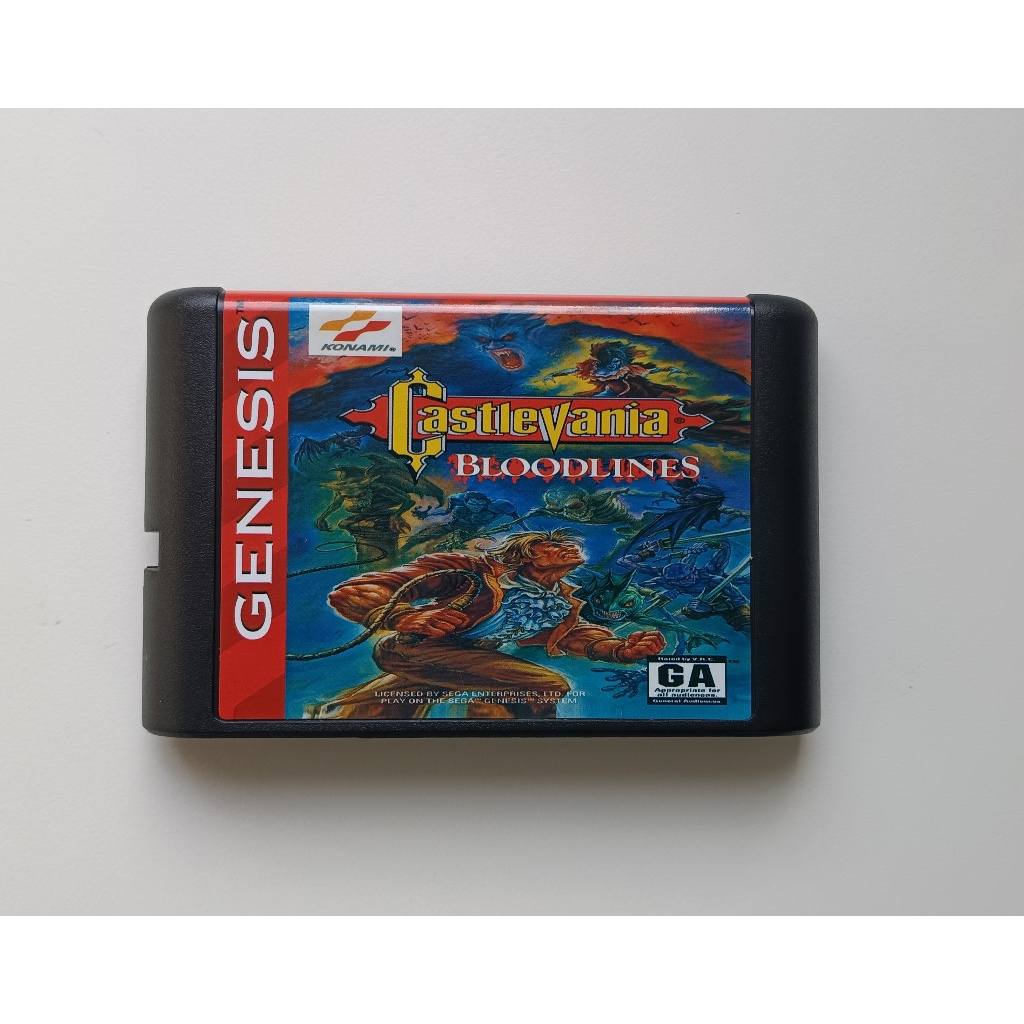 Cartucho Castlevania Bloodlines Mega Drive