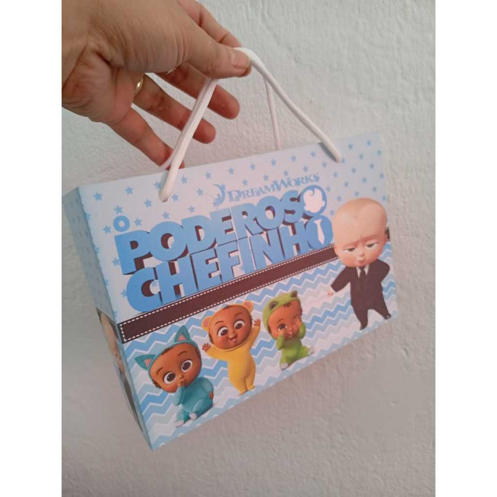 Sacola Poderoso Chefinho Personalizada Pegue e Monte Festa Infantil Aniversário