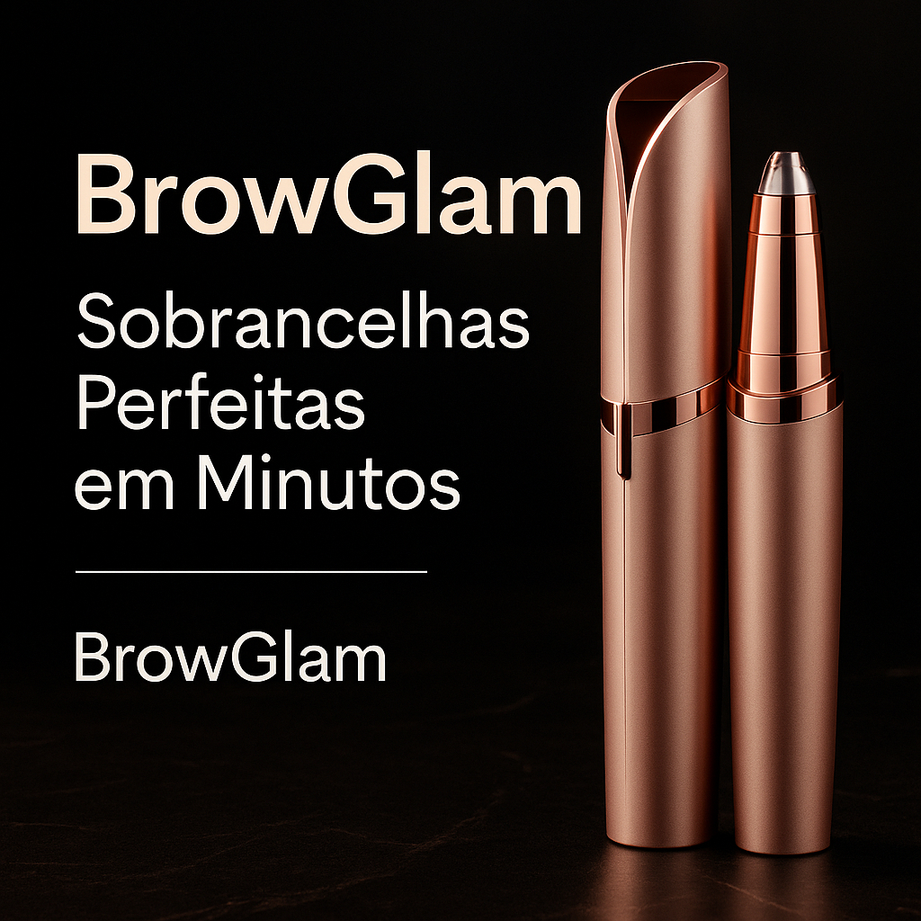 Caneta Elétrica Depiladora de Sobrancelha  BrowGlam  USB Portátil Hipoalergênica - Linda, noderna e eficiente