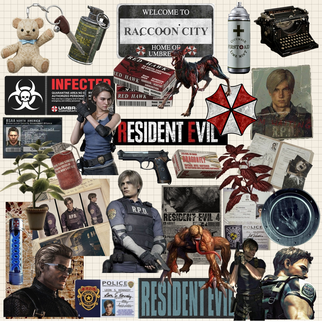 Adesivo Resident Evil Game Terror À Prova D'Água Garrafa Vídeo Game Celular Notebook Kindle
