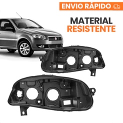 Par Carcaça Farol Fiat Palio 2009 2010 2011 2012 2013 2015 2016 2018 2019 2020 Modelo Gota Foco Duplo