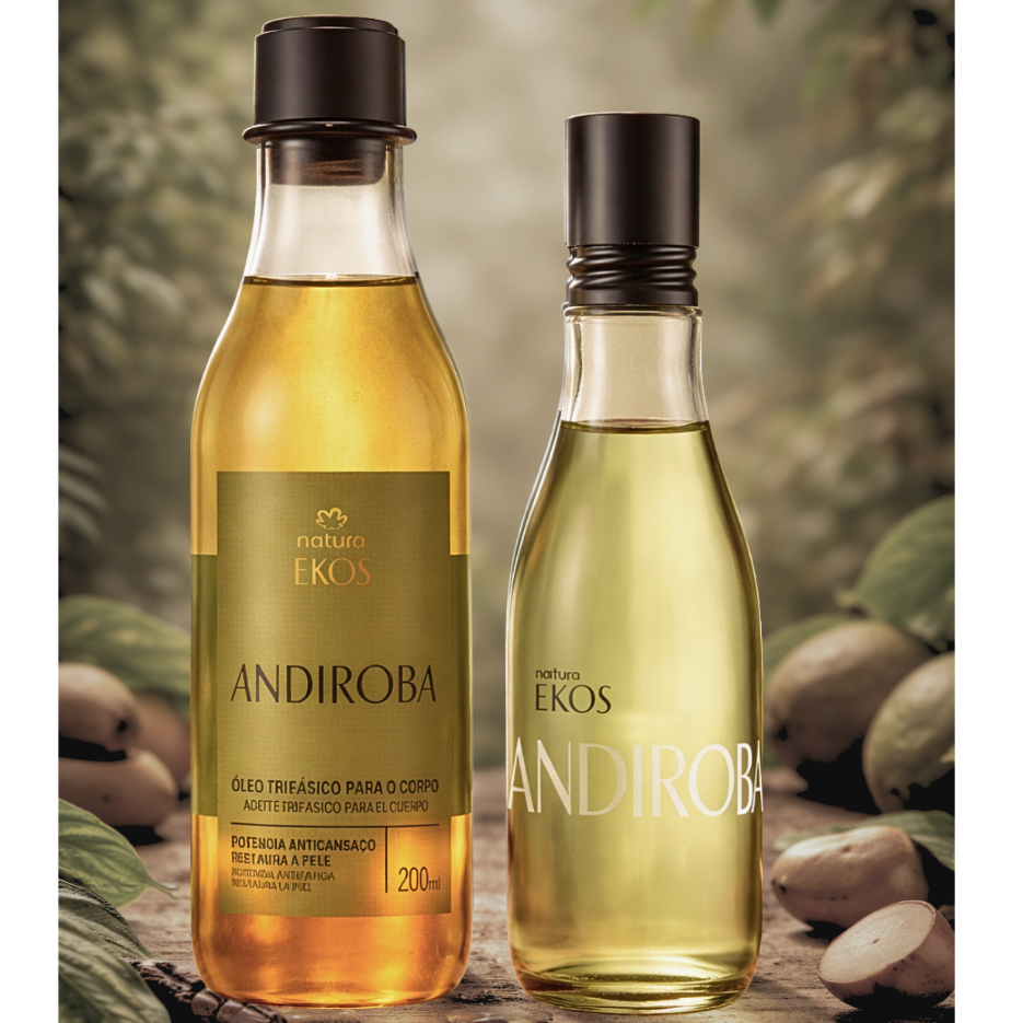 Kit Ekos Andiroba - Natura Ekos - Óleo Trifásico - Ekos Frescor