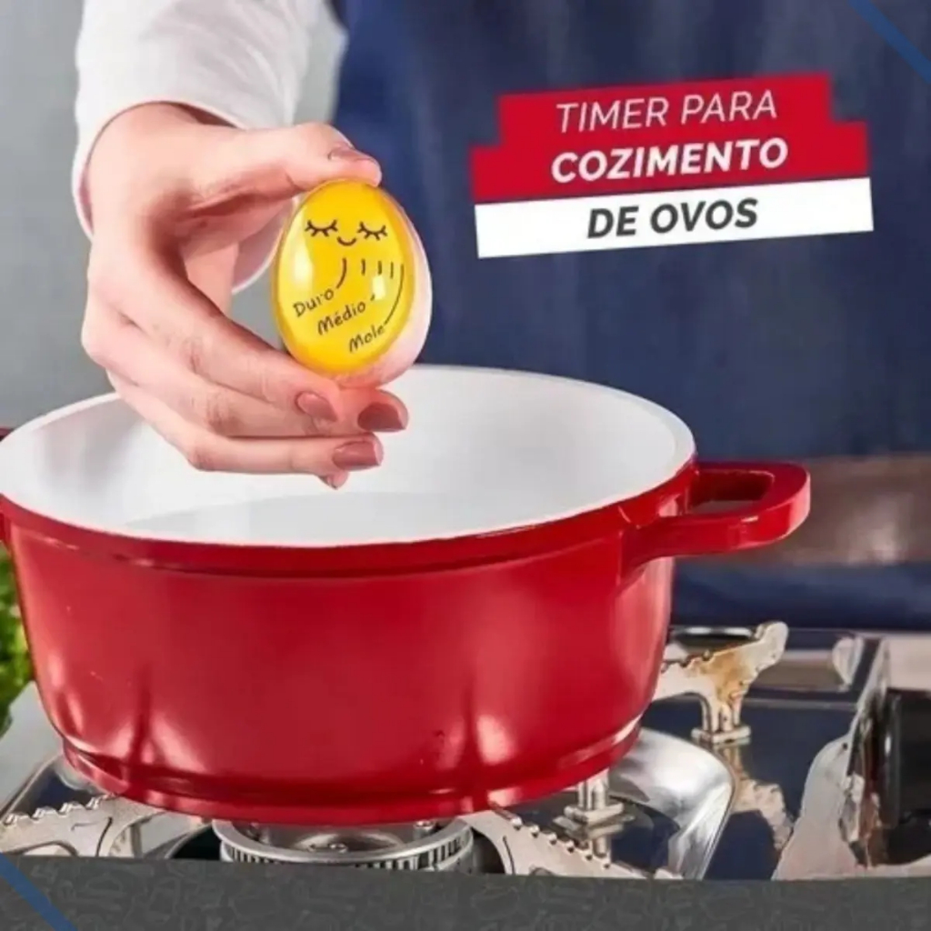 Timer Temporizador De Ovo Termômetro Tempo Cozinhar Ponto Certo Da Gema:  Keita