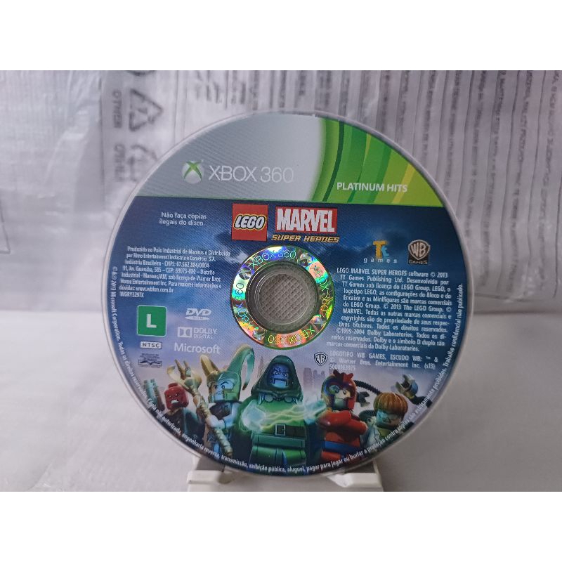 Jogo Lego Marvel Super Heroes Xbox 360 Original - Somente o disco