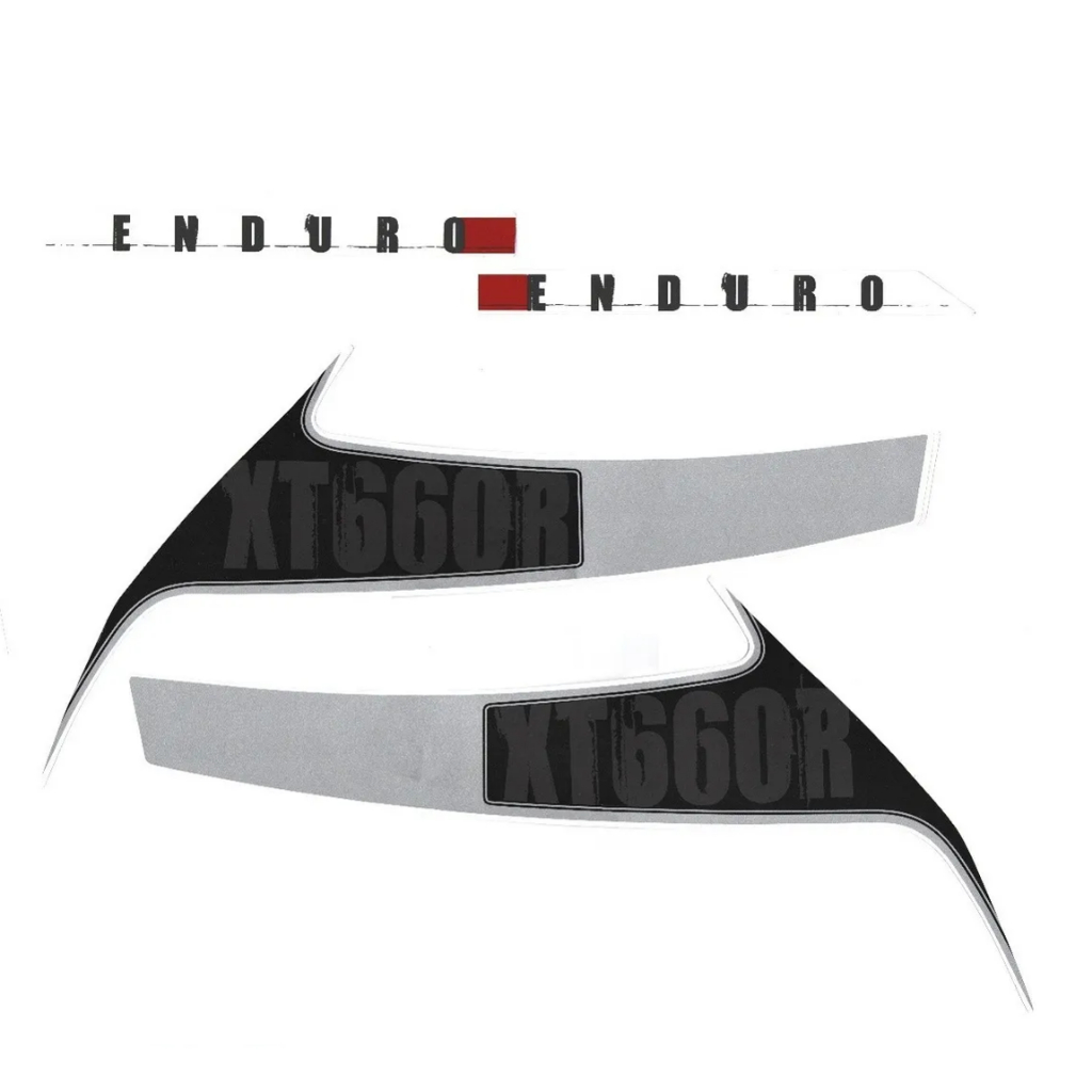 Jogo Adesivos Kit Faixa Compatível Xt 660 2013 Branca — imagem 2 de 2