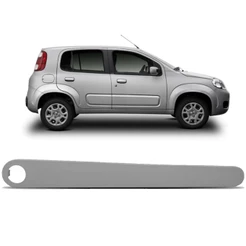 Moldura Puxador Uno Vivace 2010 A 2015 Porta Traseira Cinza Vidro Manual