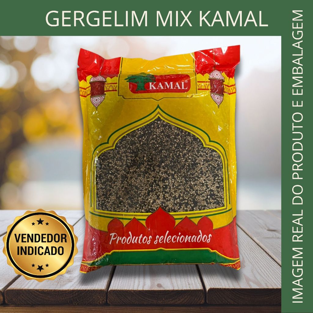 GERGELIM MIX KAMAL 1 KG - GERGELIM NATURAL PARA RECEITAS