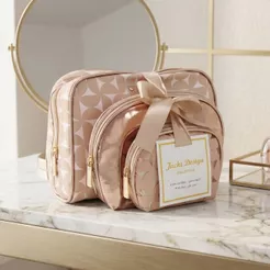 Kit Necessaire com 3 peças para Viagens e Passeios o melhor Custo-Benefício | Jacki Design