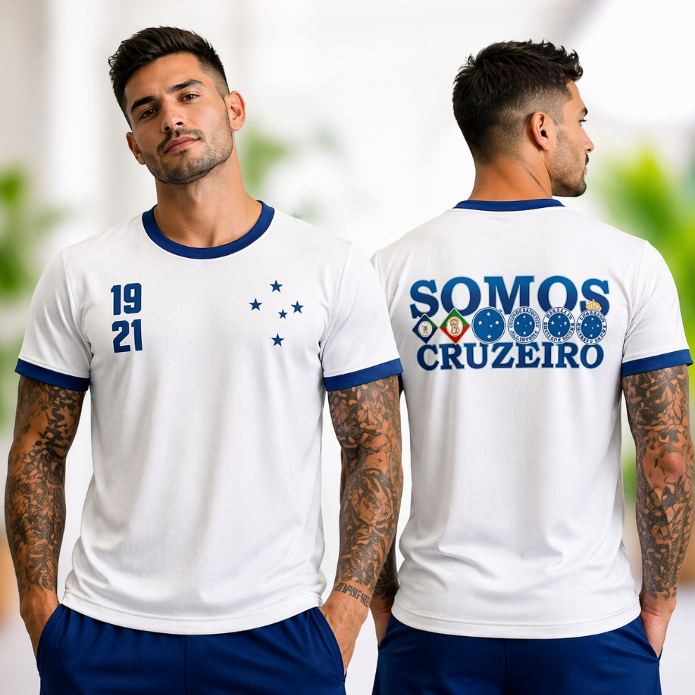Camisa Masculina do Cruzeiro Máfia Azul Torcida Organizada Oficial Torcedor - Promoção !
