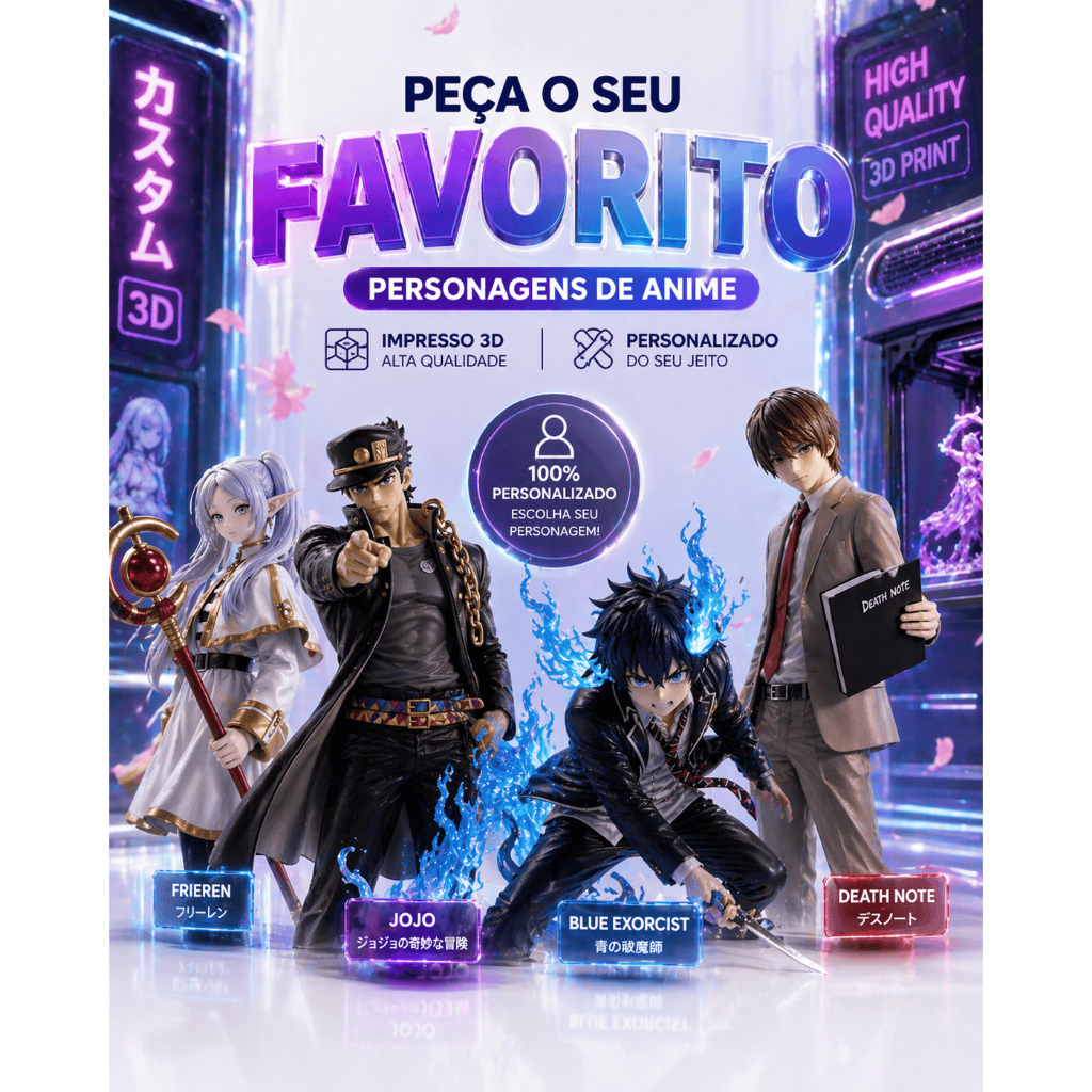 Personagens de Anime Personalizados - Escolha o seu Favorito!